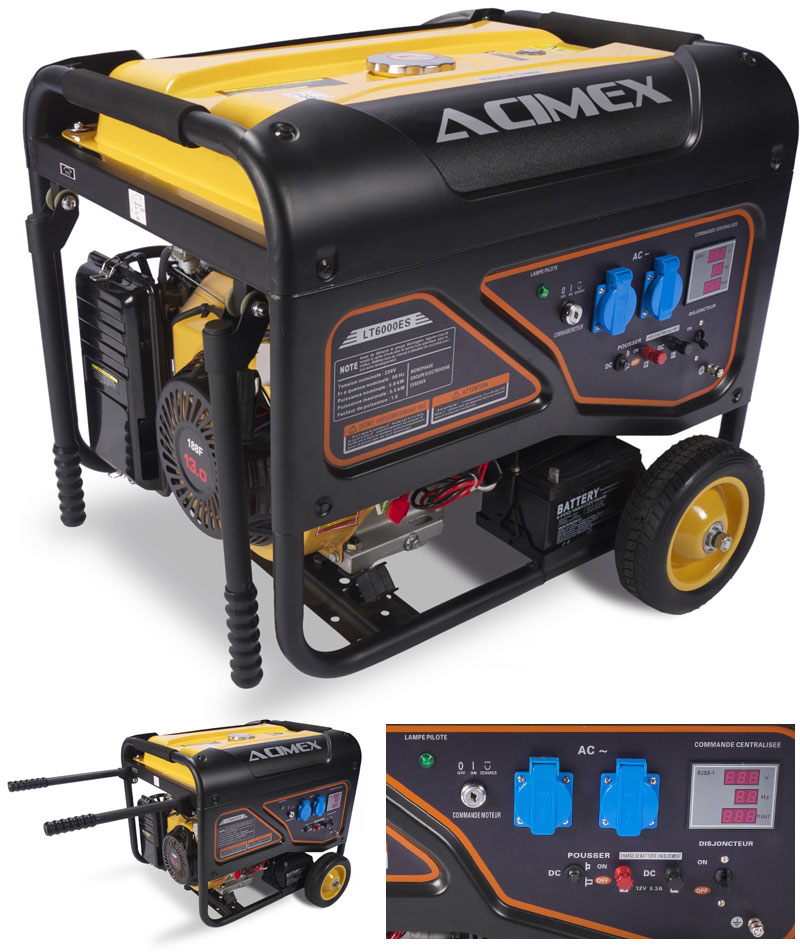 Groupe electrogène HONDA EU65is monophasé insonorisé 230V 6500w démarreur