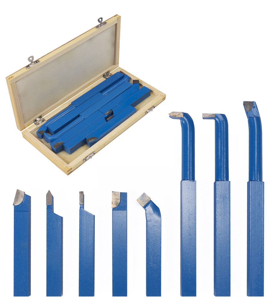 Outil De Coupe Pour Tour A Metaux Coffret De 8 Outils Pour Tour à Métaux 12x12 mm - Outils de coupe pour