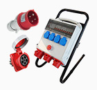 Electricité : coffret de chantier et prise