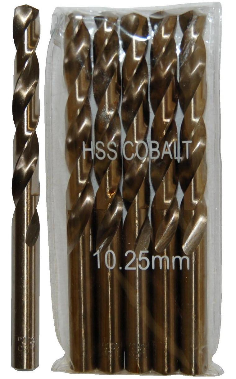 Coffret de 10 forets métaux HSS cylindriques