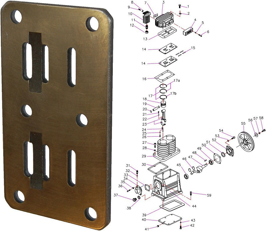 Clapet Anti-retour En Laiton Pour Pompe à Air / Compresseur - Dimensions 16x14x10 Mm - Résistant à La Corrosion