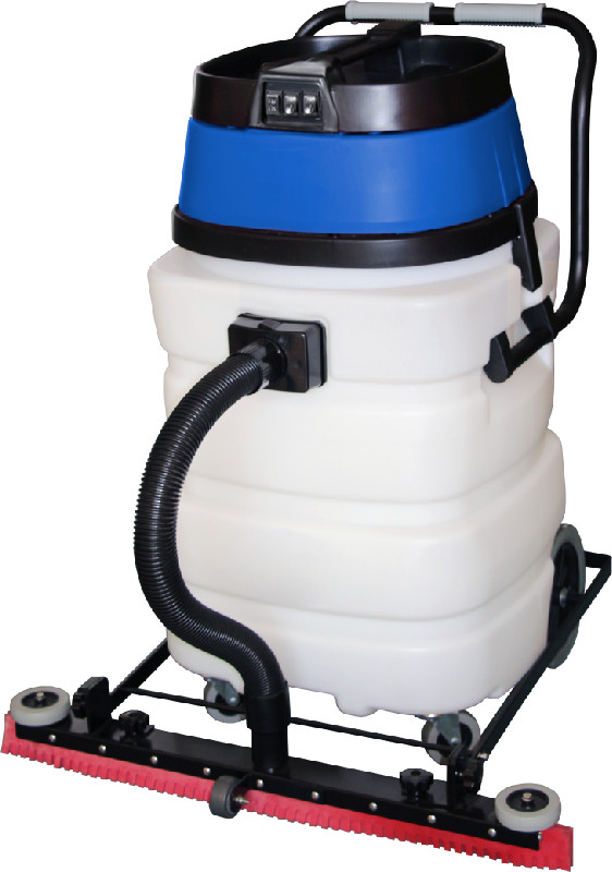 Aspirateur Eau Et Poussière Professionnel Avec Raclette 90L 3000W Cuve Plastique 3 Moteurs