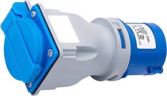 Adaptateur Prise 2P+T 16A CEE Mâle, Prise Française Femelle 2P+T