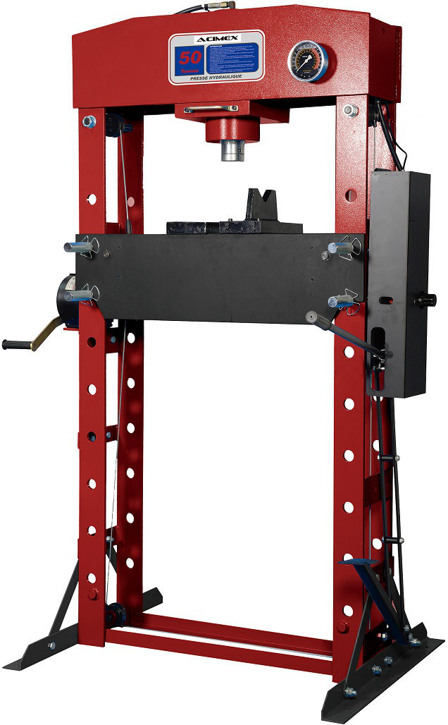 Presse Hydraulique D'atelier 50T Manuelle 2 Vitesses