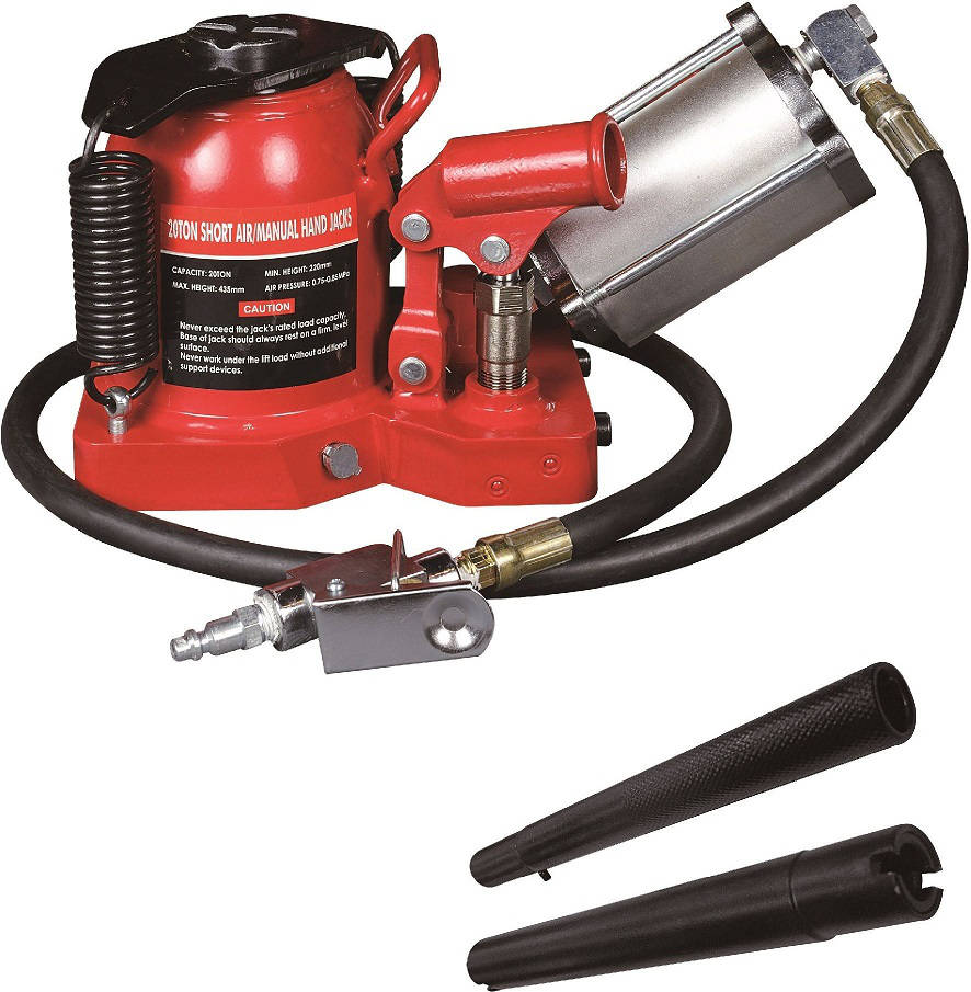 Cric Bouteille Hydropneumatique Surbaissé 20 Tonnes Embase Soudée Cric Bouteille Hydropneumatique Surbaissé 20 Tonnes Embase Soudée