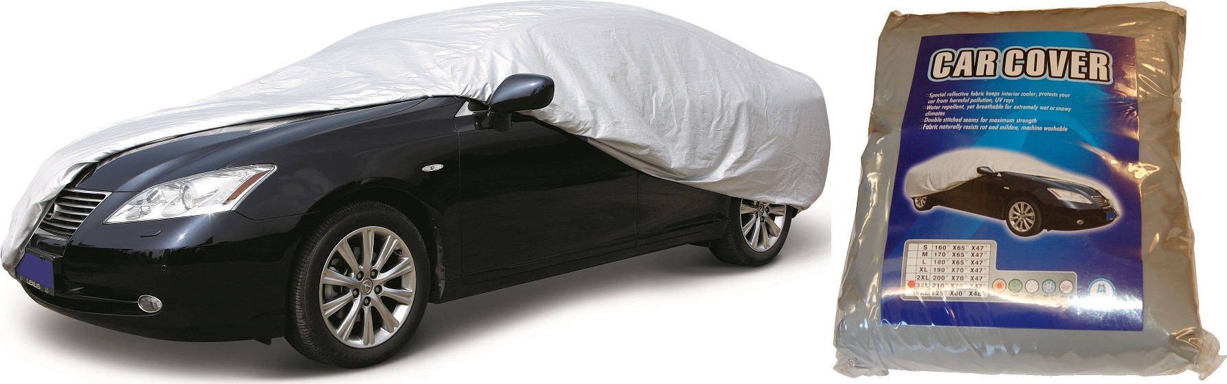 Housse De Protection Voiture Taille 3XL 533 x 178 x 119 cm