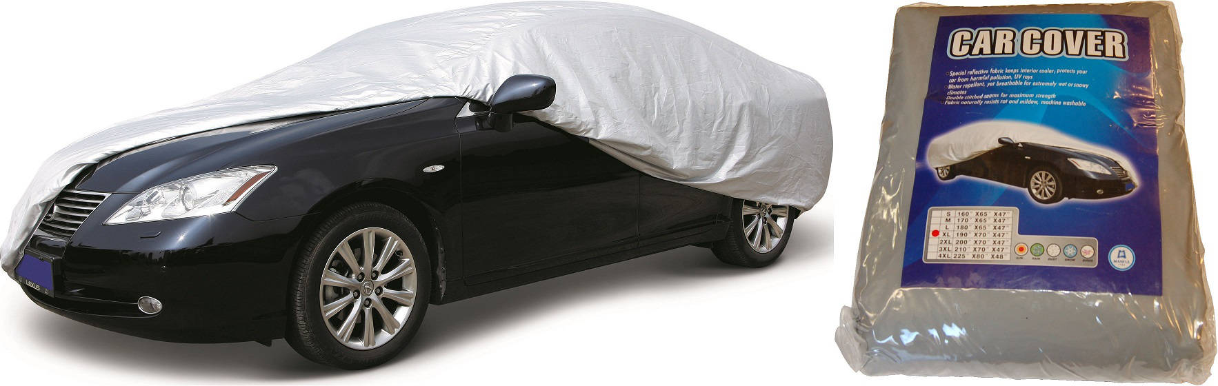 Housse De Protection Voiture Taille XL 482 x 178 x 119 cm