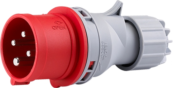 Prise Triphasée 3P+T Mâle 16A 380V