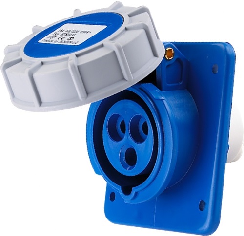 Prise Encastrable 2P+T Femelle 16A Étanche IP67