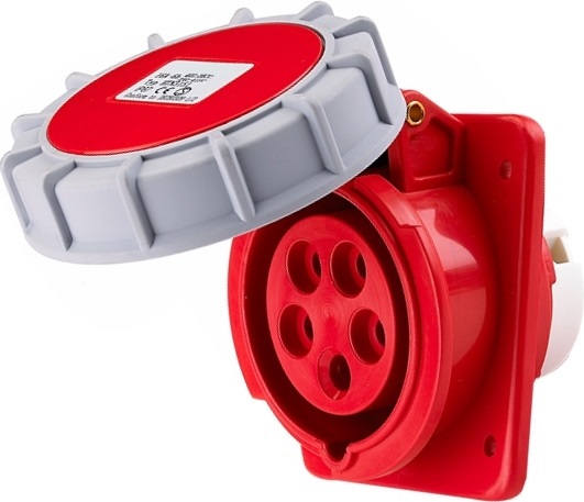 Prise Encastrable Triphasée 3P+N+T Femelle 32A 380V Étanche IP67