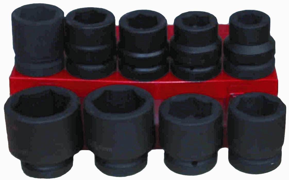 Coffret 9 Douilles Longues 1" CrMo