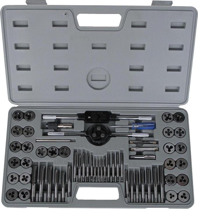 Coffret Tarauds Filières 60 Pièces En Métrique Et Pouce