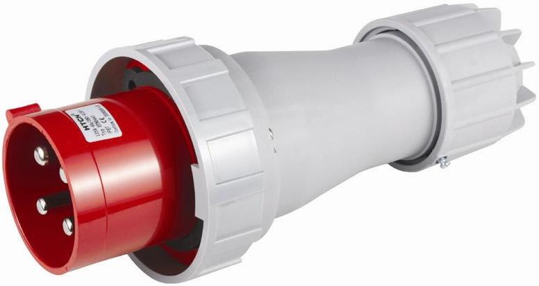 Prise Triphasée 3P+T Mâle 125A 380V Étanche IP67