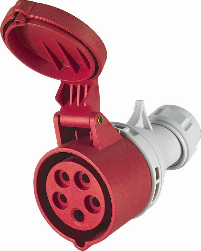 Prise Mobile Triphasée 3P+N+T Femelle 32A 380V