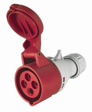 Prise Mobile Triphasée 3P+T Femelle 16A 380V