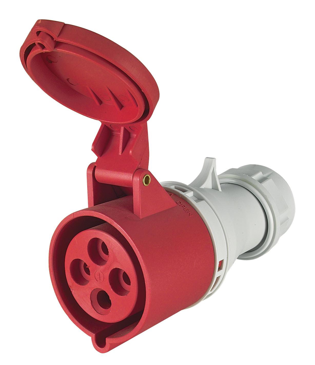 Prise Mobile Triphasée 3P+T Femelle 32A 380V