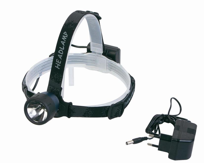 Lampe Frontale Rechargeable 2 LED + Lampe Xénon