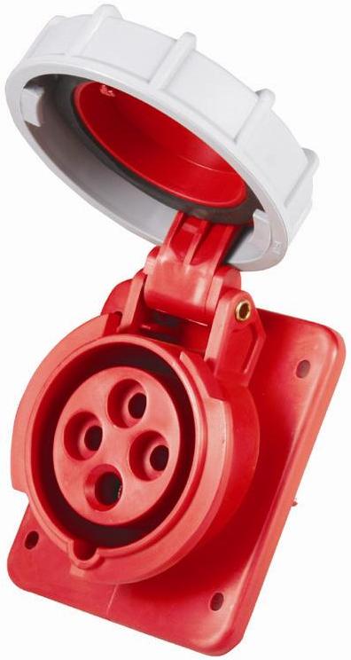 Prise Encastrable Triphasée 3P+T Femelle 32A 380V Étanche IP67