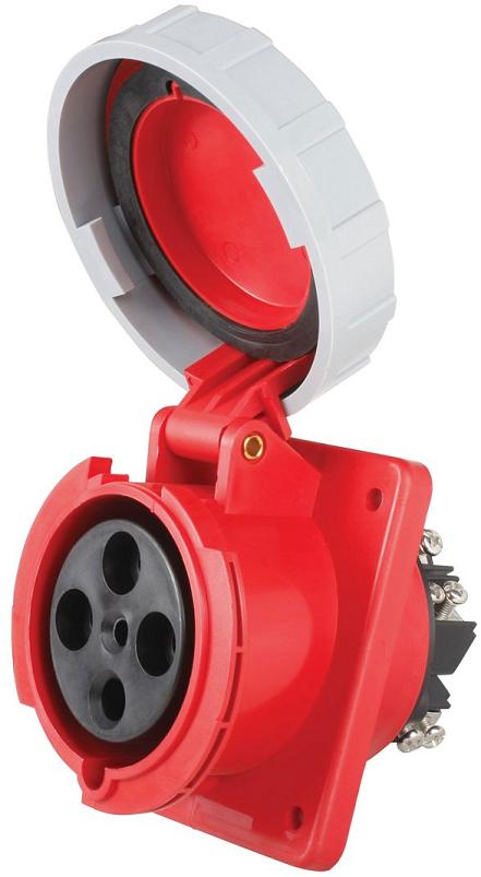 Prise Encastrable Triphasée 3P+T Femelle 125A 380V Étanche IP67