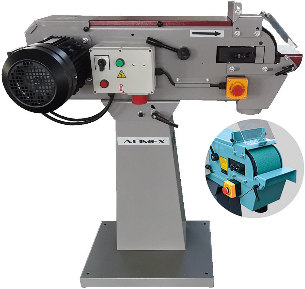 Ponceuse A Bande Professionnelle 150mm 380V