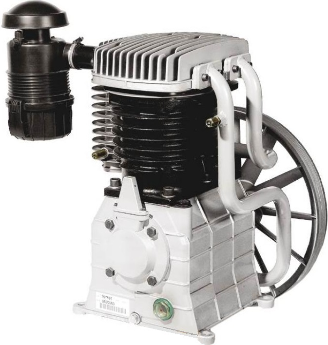 Tête De Compression Nue 10CV, Chemisée Fonte, Avec Volant Et Filtre D'Aspiration Tête De Compression Nue 10CV, Chemisée Fonte, Avec Volant Et Filtre D'Aspiration