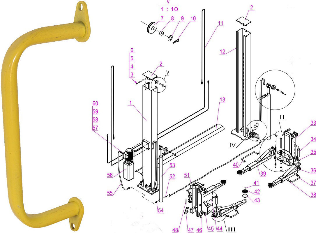 Protection De Rechange Du Bras Court Pour QJY4.0-D-230 et QJY4.0-D-380, Pièce N°37 Protection De Rechange Du Bras Court Pour QJY4.0-D-230 et QJY4.0-D-380, Pièce N°37
