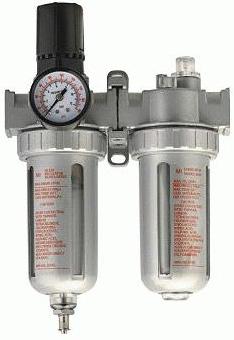 DTOOLS - Kit pour compresseur - Filtre régulateur lubrificateur - Ensemble  de traitement d'air comprimé - Raccord rapide 1/4 - Noir