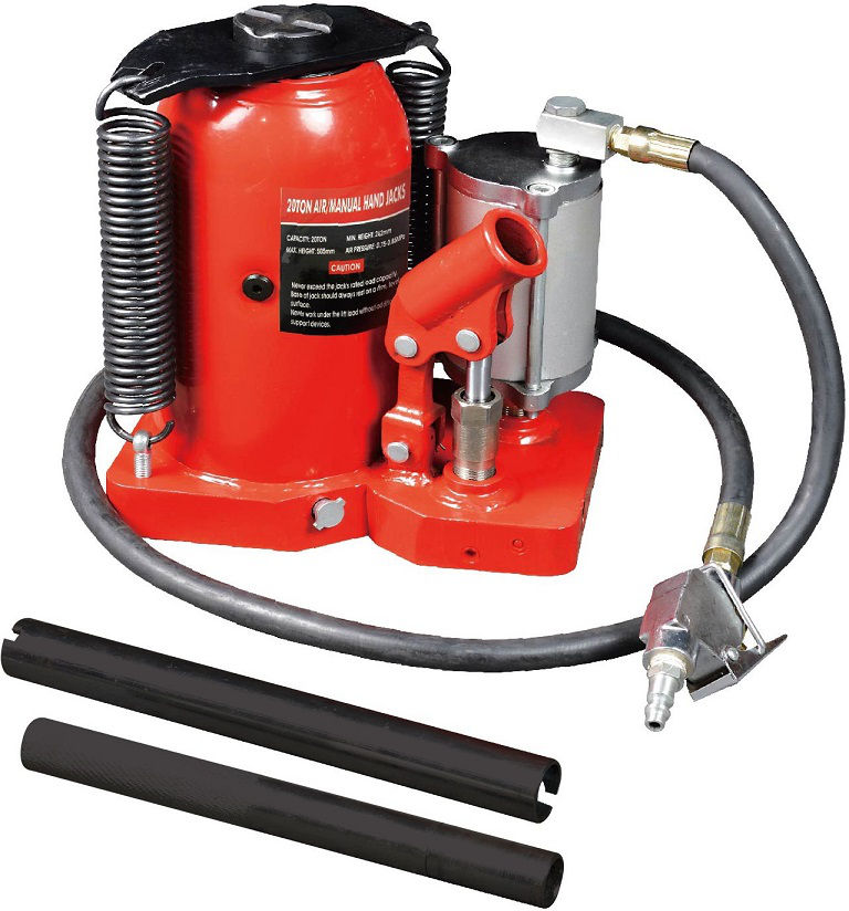 Cric Bouteille Hydropneumatique 20 Tonnes Embase Soudée