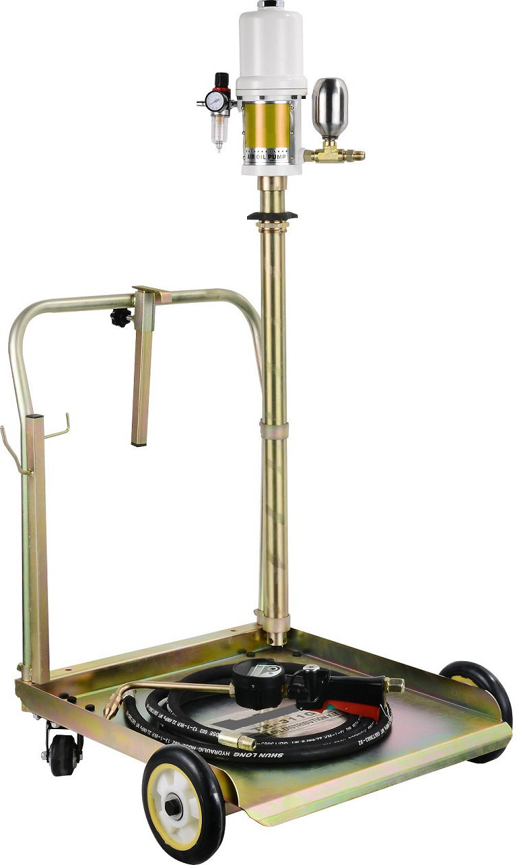 Distributeur D'huile Pneumatique Mobile Pour Fût De 220 Litres