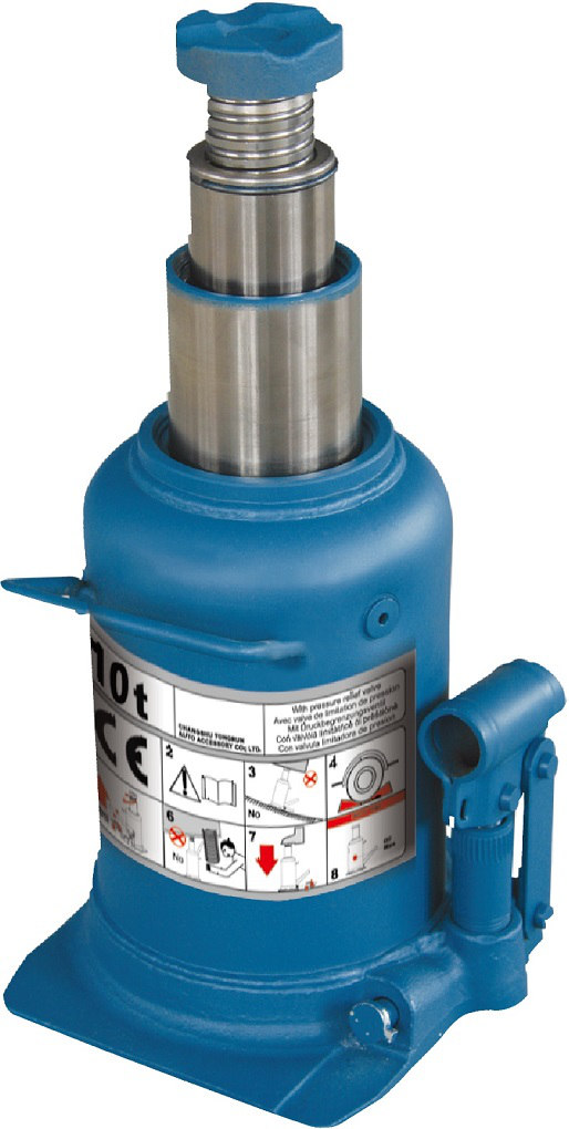 Cric Bouteille Hydraulique 10T Télescopique