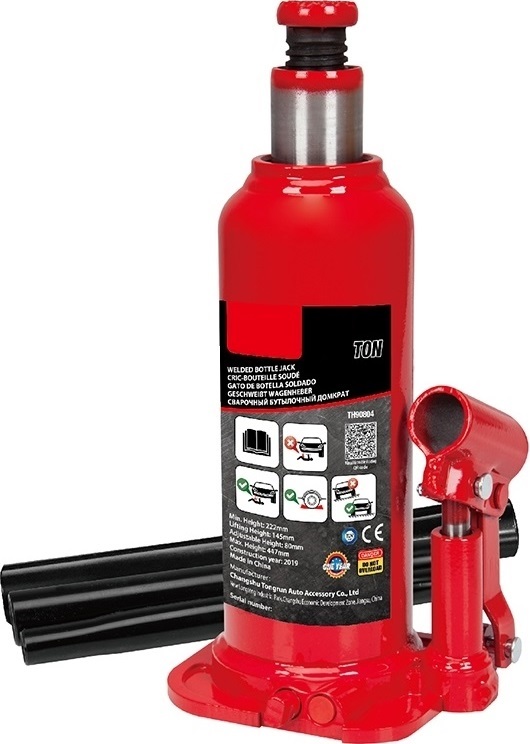 Cric Bouteille Hydraulique 10 Tonnes Avec Embase Soudée