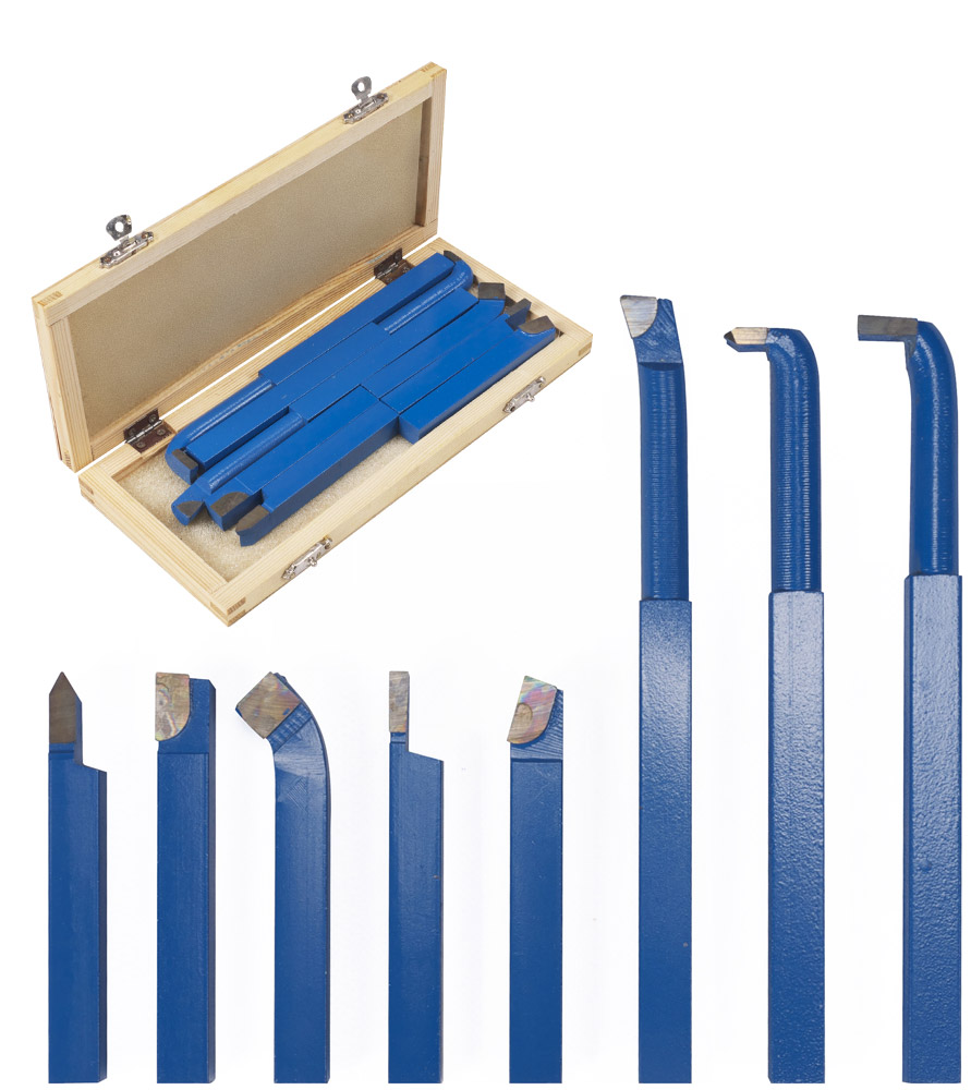 Coffret De 8 Outils Pour Tour à Métaux 10x10 mm - Outils de coupe pour tour  à métaux