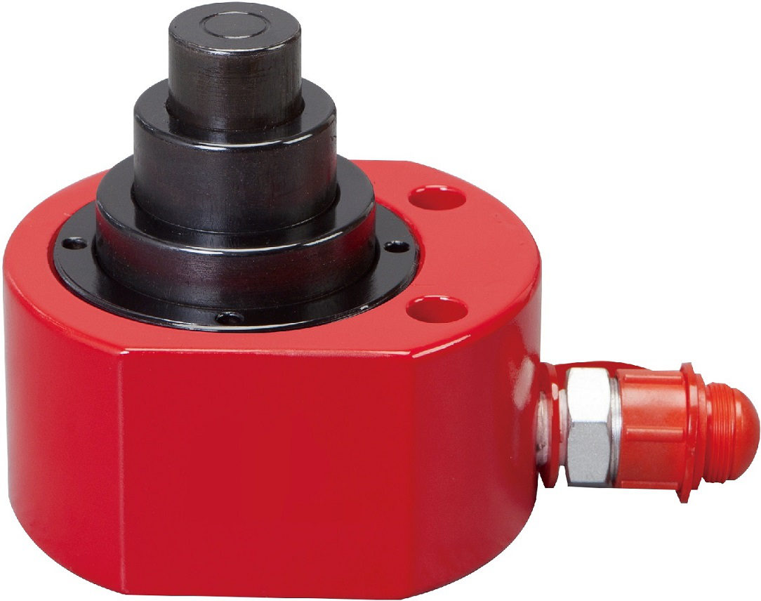 Vérin Hydraulique Plat Télescopique Sur 3 Niveaux Force 30 Tonnes