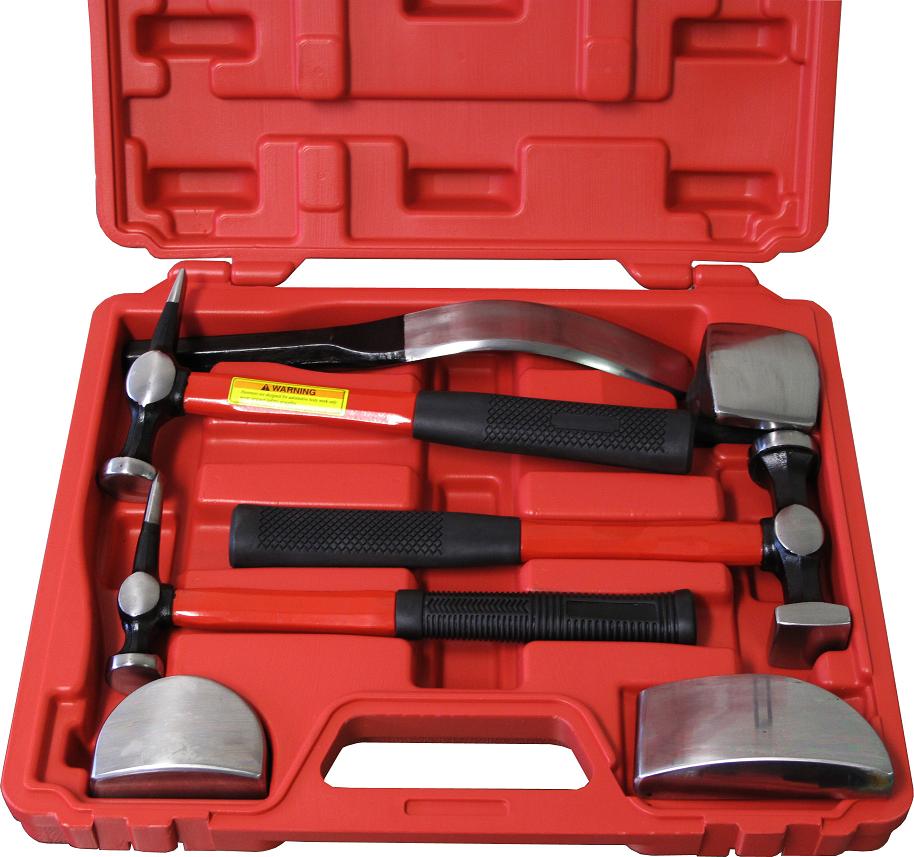 Coffret 3 Marteaux Carrossier Et 4 Tas