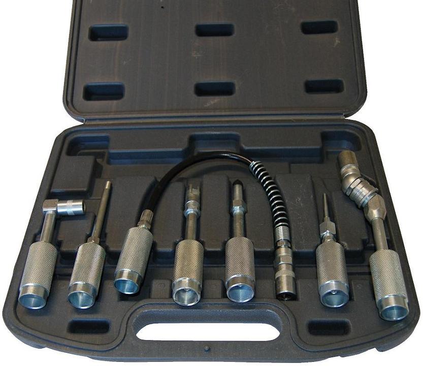 7 pièces ensemble d'outils de lubrification de Machine à graisse Kit  d'accessoires de lubrification de graisseur entretien de voiture et –  acheter aux
