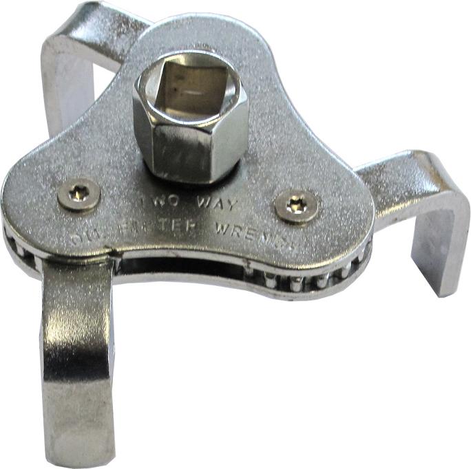 Pince 3 Mors Réglable Pour Filtre à Huile 65 à 101 Mm En 3/8" Et 1/2"