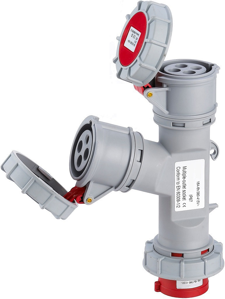 Multiprise 2 Prises CEE 32A 3P+T 380V Etanche IP67