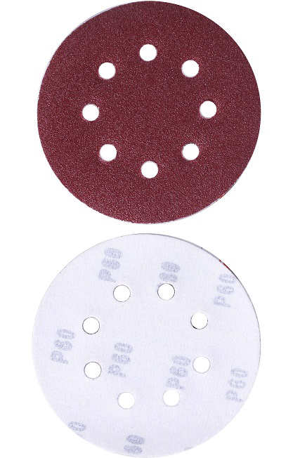 Lot De 50 Disques Abrasifs 150mm 8 Trous Velcro Grain 120