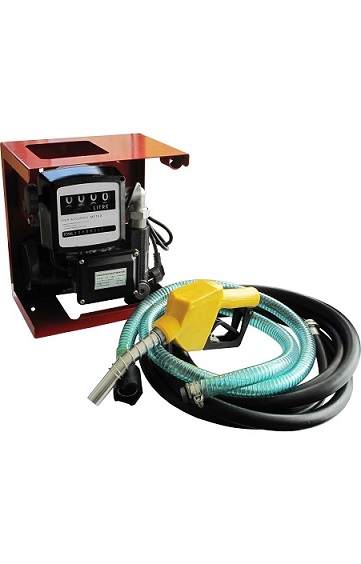 Pompe De Transfert Gasoil 230V 80L/min Avec Tuyaux Pistolet Standard Et Débitmètre