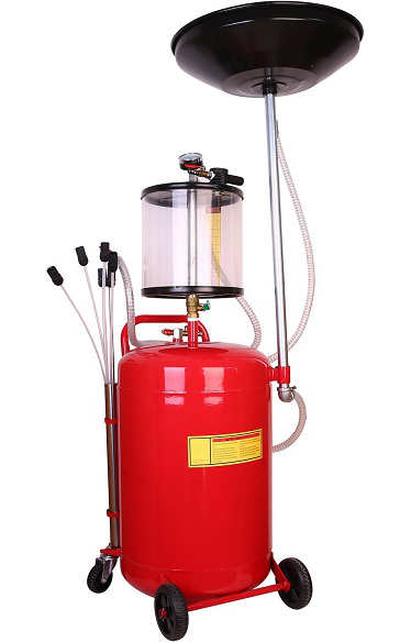Récupérateur D'huile Par Gravité Et Aspiration 80L Avec Réservoir Transparent