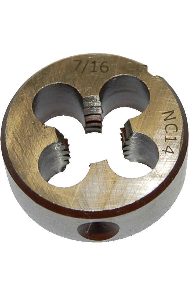 Filière Ronde 8-32 UNC - Acier Allié, Pour Filetage à Droite Sur Métal Ou Plastique, Diamètre 20 Mm, épaisseur 5 Mm