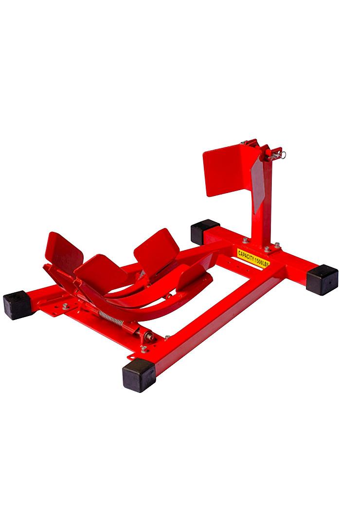 Béquille Avant Moto Lampa 90136 - Cadre Acier Verni - Roues Doubles - Stable Pour Fourches Avant