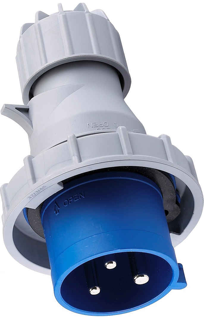 Prise Monophasée 2P+T Mâle 32A 230V Etanche IP67