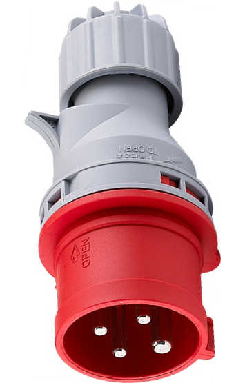 Prise Triphasée 3P+T Mâle 16A 380V