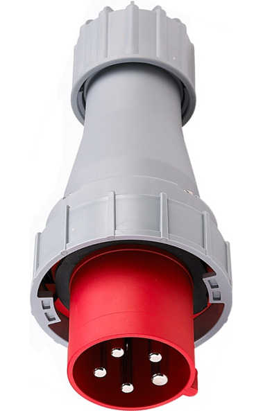 Prise Triphasée 3P+N+T Mâle 63A 380V Étanche IP67