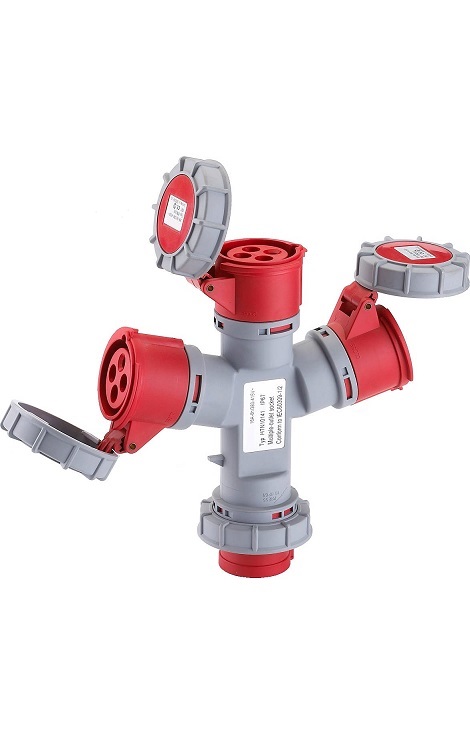 Multiprise 3 Prises CEE 16A 3P+T 380V Etanche IP67