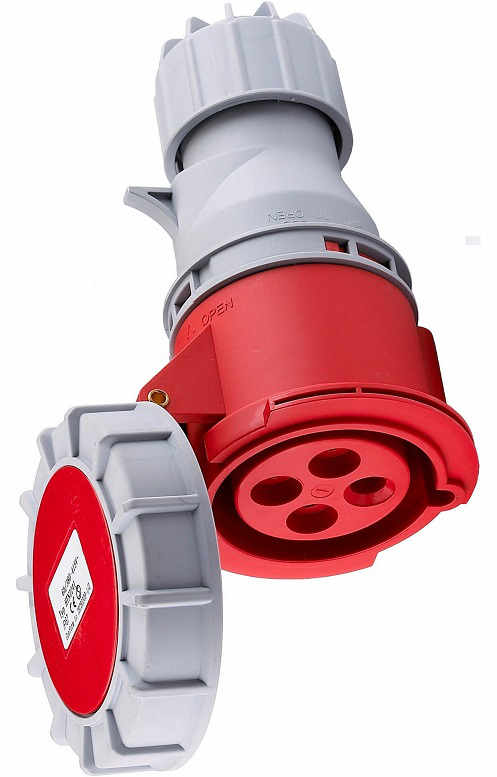 Prise Mobile Triphasée 3P+T Femelle 16A 380V Etanche IP67