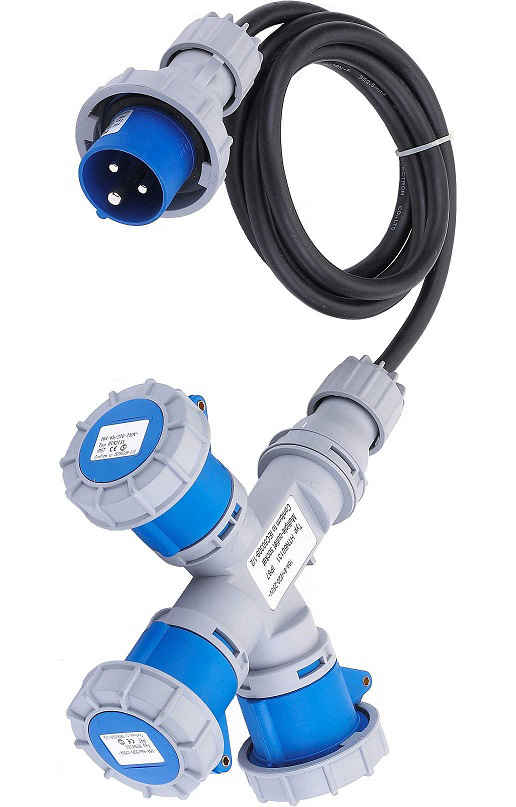 Multiprise 3 Prises CEE 16A 2P+T 230V Etanche IP67