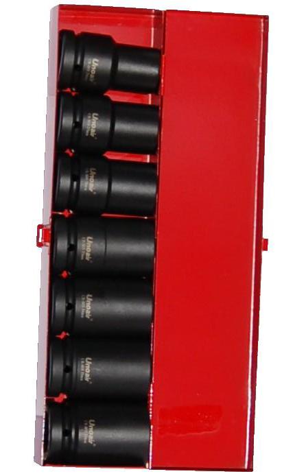 Coffret 7 Douilles Longues 1" CrMo