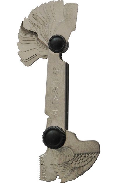 Jauge De Filetage En Système Métrique Et En Système Anglais Type BSW 52 Lames